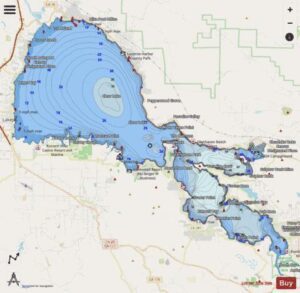 an image of clearlake for the how to read maps section