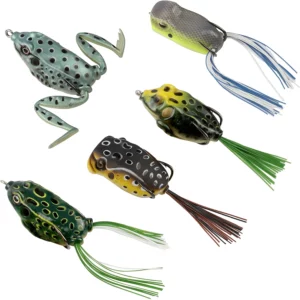 an image of plastic frogs for bass fishing