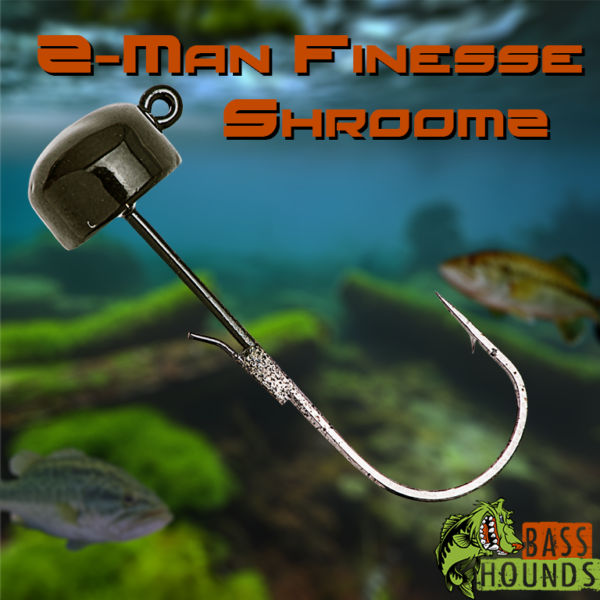 Z-Man Finesse Shroomz green pumpkin color