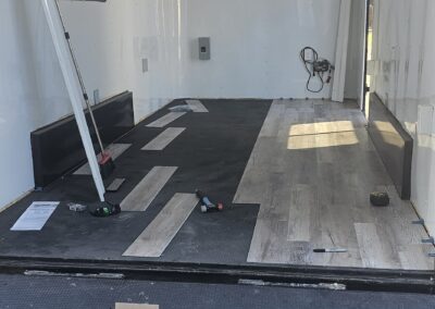 Bass Hounds Shop Flooring Install 1