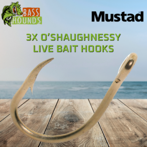 Mustad 3x O'Shaughnessy Live Bait Hooks
