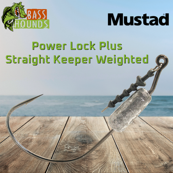 Mustad Power Lock Plus Hook - Straight Keeper Weighted