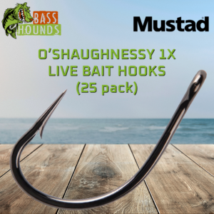 Mustad O`Shaughnessy 1x Bait Hook 25pk