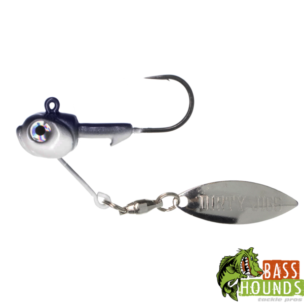 dirty jigs tactical bassin underspin blue shad